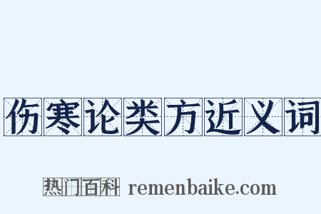 伤寒论类方近义词是什么意思的图片